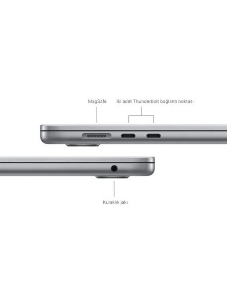 MacBook Air M3 Çip 8GB 512GB SSD macOS 15" Taşınabilir Bilgisayar Uzay Grisi MRYN3TU/A - 2