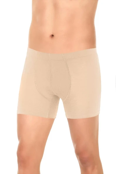 Yıldız Erkek Bambu Likralı Boxer 320/324 - 3 Adet  Beyaz 3XL - Resim 9