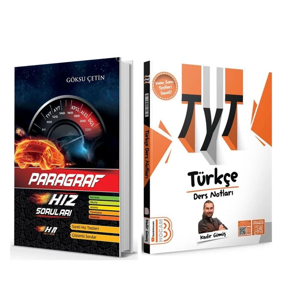 Benim Hocam TYT Türkçe Video Ders Notları ve Hız Renk Paragraf Soru Bankası 2 Kitap Set