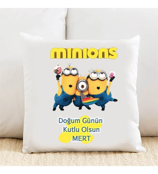 Minions Minion Kişiye Özel Yastık Kılıfı 250