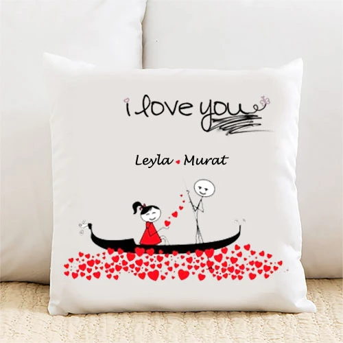 I Love You Kişiye Özel Yastık Kılıfı Pi163