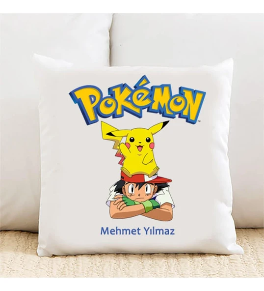 Pokemon kachu Kişiye Özel Yastık Kılıfı 119