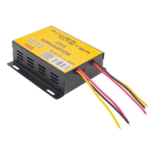 POWERMASTER PM-7897 24V DC / 12V DC 10 AMPER OTO KONVERTÖR