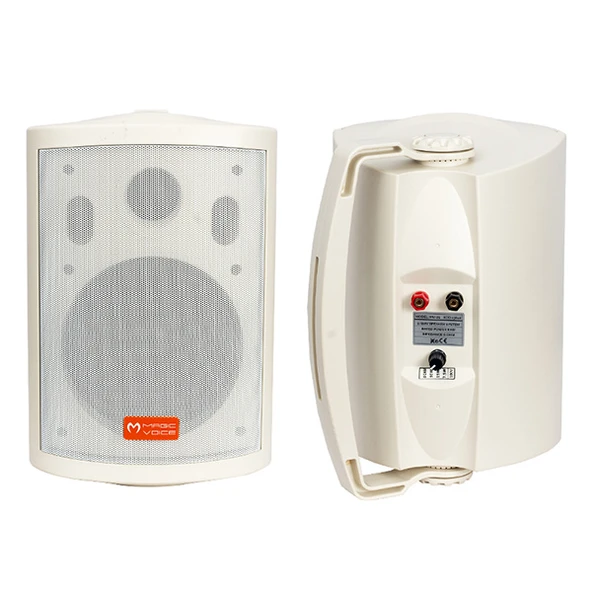 MAGICVOICE MV-25TRF 16 CM 80 WATT 2Lİ TAKIM BEYAZ TRAFOLU SÜTUN HOPARLÖR