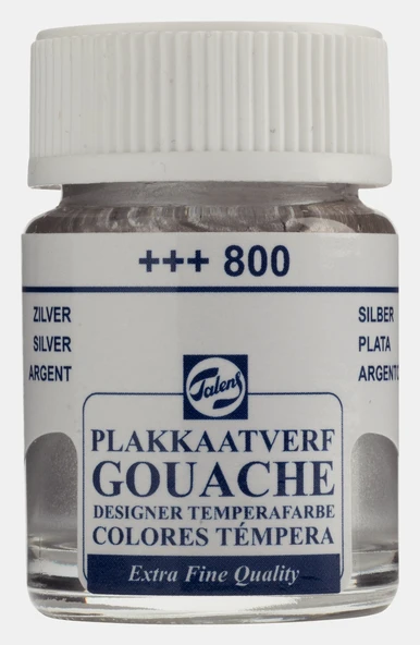 Talens Guaj Boya 16 ml Silver (Metalik) 800 ürün görseli 1