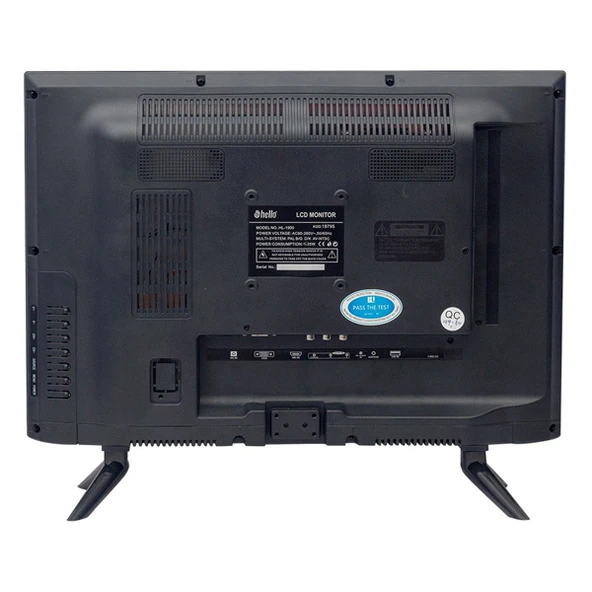 HELLO HL-1900 19 AUDIO IN-RCA-VGA-HDMI-USB 12 VOLT ADAPTÖRLÜ FULL HD LED MONİTÖR+HOPARLÖR (45 CMX32 CM)