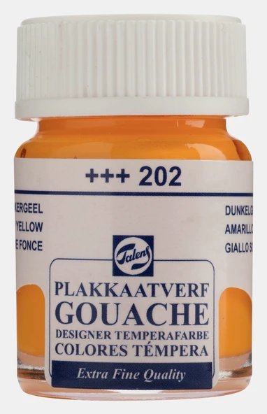 Talens Guaj Boya 16 ml Deep Yellow 202 ürün görseli 1