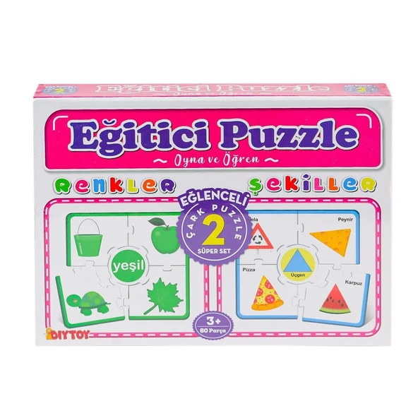 7194 Çark Puzzle Renkler Şekiller - 3