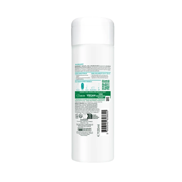 Garnier Saf & Temiz Salisilik Sivilce İzi Karşıtı Gözenek Sıkılaştırıcı Peeling Tonik //  Salisilik & Niasinamid & Skualen & AHA 120 ml - 2