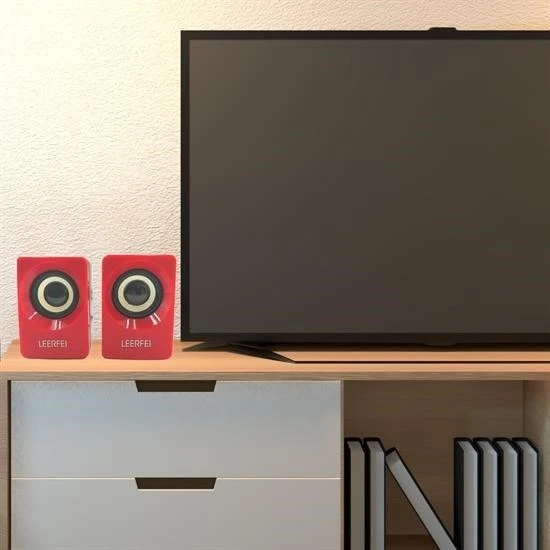 N62 1+1 Multimedia USB ve Jacklı Mini Hoparlör Yüksek Stereo Ses Sistemi - 4