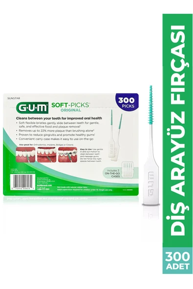 GUM Soft Picks Ara Yüz Fırçası 300 Adet - 2