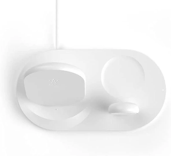 Belkin WIZ001VFWH Beyaz 3in1 Kablosuz Şarj Aleti Teşhir - 4