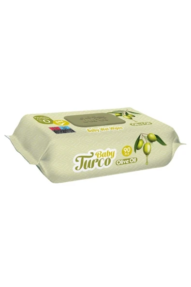 Baby Turco Zeytinyağlı Islak Bebek Havlusu 90 Yaprak - 2