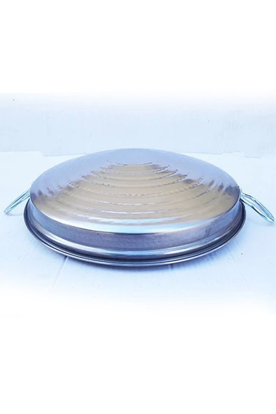 Kapaklı Saç Kavurma Tavası, Paslanmaz Krom Kavurma Tavası 35 Cm - 5