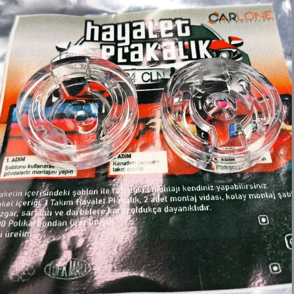 Hayalet Gizli Plakalık Şeffaf Model Takmatik Pratik Plakalık - 3
