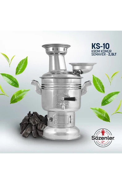 2,5 Litre Çelik Semaver (TAŞIMA ÇANTALI)