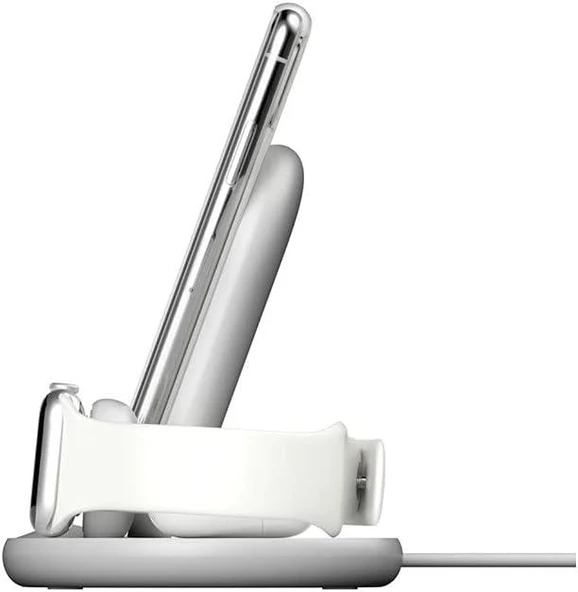 Belkin WIZ001VFWH Beyaz 3in1 Kablosuz Şarj Aleti Teşhir - 7