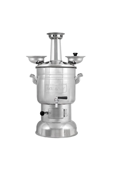 KS16 10 LT KROM KÖMÜRLÜ-ODUNLU SEMAVER TAŞIMA ÇANTALI HEDİYELİ - 3