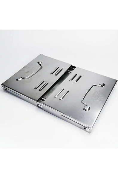 Krom Katlanabilir Kutulu Mangal ( Su Geçirmez Çanta Hediyeli) - 2