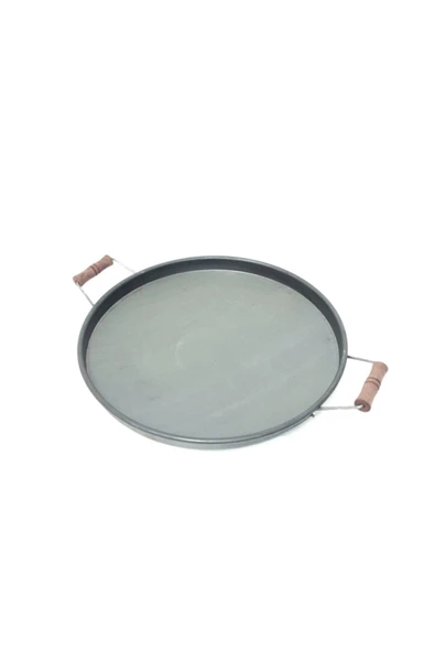 Kavurma Sacı 35 Cm Derin Saplı Ham Demir Kordonlu Kavurma Tavası - 4