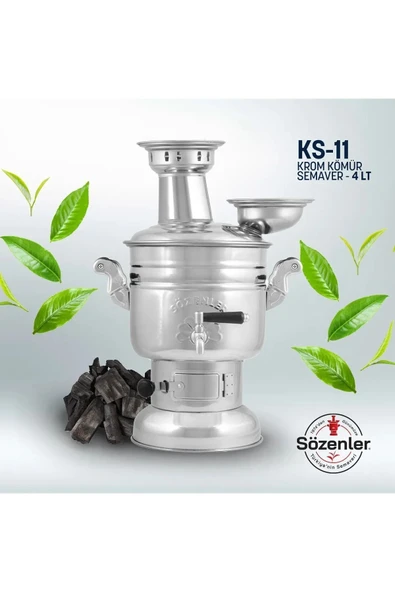 Sözenler Ks 11 İle Tasima Cantasi Krom Semaver Kömürlü 4 Lt.