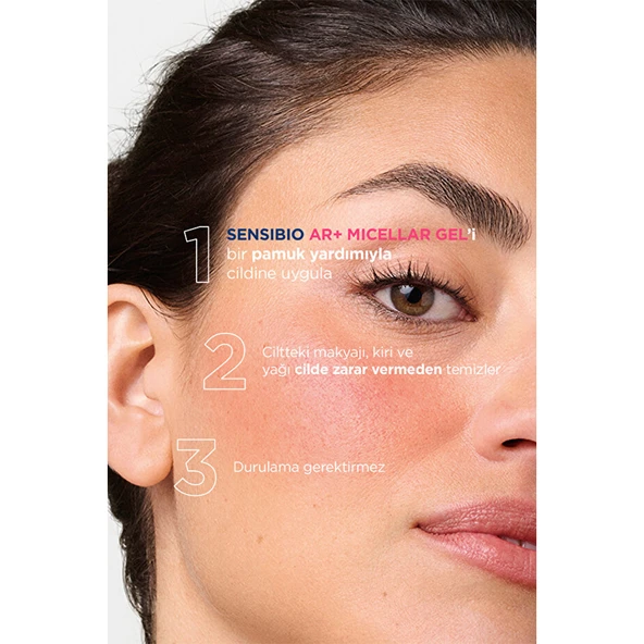Bioderma Sensibio AR+ Durulama Gerektirmeyen Makyaj Temizleyici Misel Jel 250 ml - Resim 6