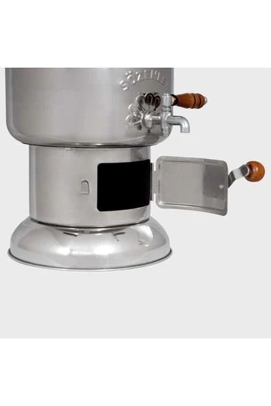 KS14 (6 LT) PORSELEN KULP KROM KÖMÜRLÜ ODUNLU SEMAVER TAŞIMA ÇANTALI HEDİYELİ - 3