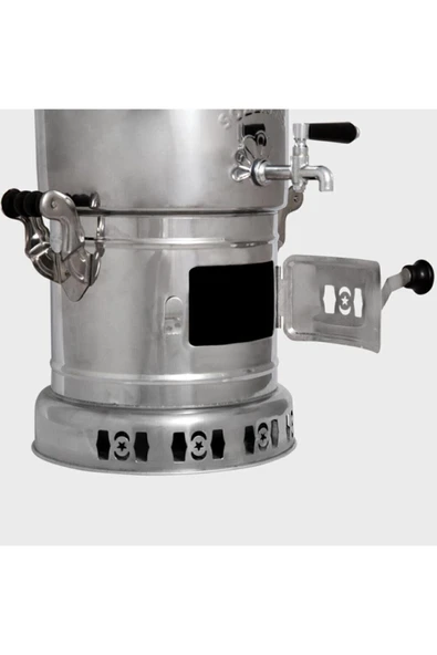 Demlikli Krom Ayrılabilir Odun Ve Mangal Kömürlü 4,5 Lt Semaver Ydkrlmb05 05 - 3