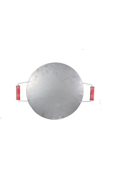 45 Cm Ahşap Saplı Et - Gözleme - Kavurma Saç Tava - 3