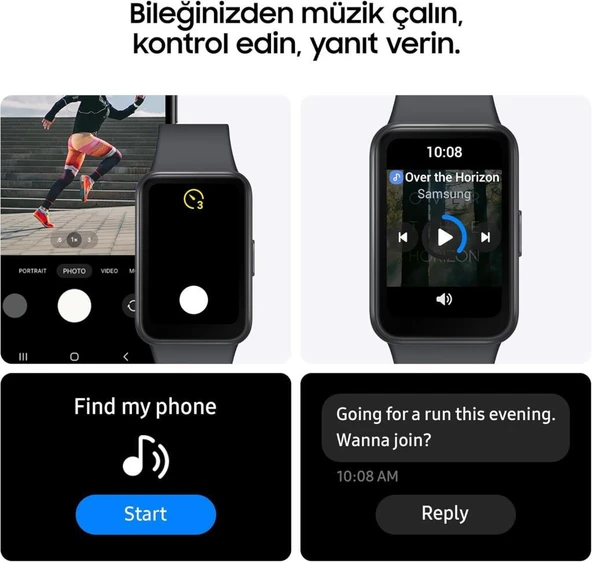 Samsung Galaxy Fit 3 Gri Akıllı Bileklik Teşhir - 6