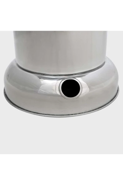 Üst Kapak Açılır Çelik Odunlu Kömürlü Piknik Semaver 4 lt - 5