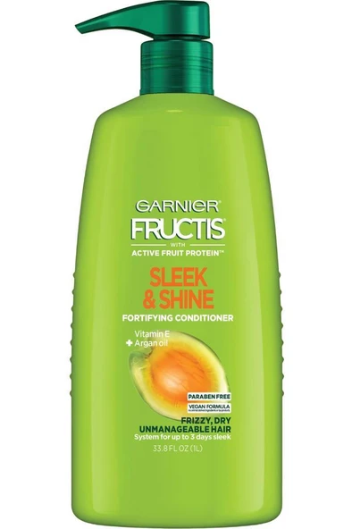 Garnier Fructis Sleek Shine Argan Yağlı Elektriklenme Karşıtı Saç Kremi 1LT
