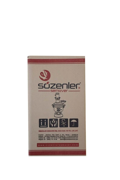 KS12 (4 LT) KROM SABİT ODUNLU SEMAVER TAŞIMA ÇANTALI HEDİYELİ - 6