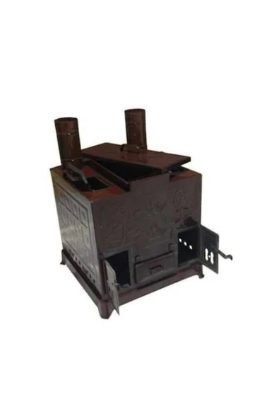 Demiray Emaye Büyük Boy Tokat Tandır Sobası + Şiş 10 Adet - 2