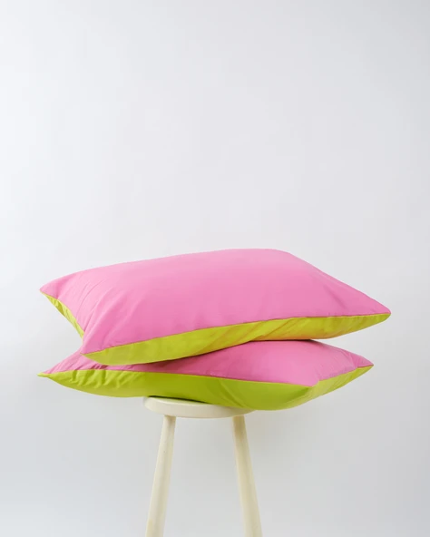 Cozy Home Popping Colors Yastık Kılıfı Dazzle Pembe-Sarı 50x70