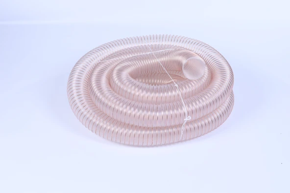 Toz Emme Makinası Hortumu 127 mm Bakır Telli Şeffaf