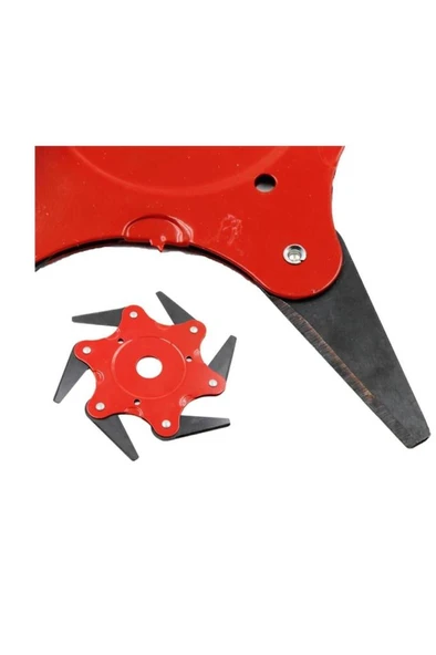 Motorlu Tırpan 6 Bıçaklı Ot Biçme Kafası Bıçağı - 3