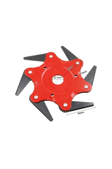 Motorlu Tırpan 6 Bıçaklı Ot Biçme Kafası Bıçağı - 2