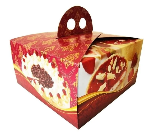 Saplı Turta Kutusu 3 No 100 Adet - Resim 2