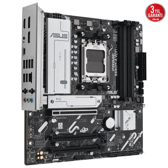 ASUS PRIME B840M-A WIFI AMD  DDR5 mATX ANAKART - 4