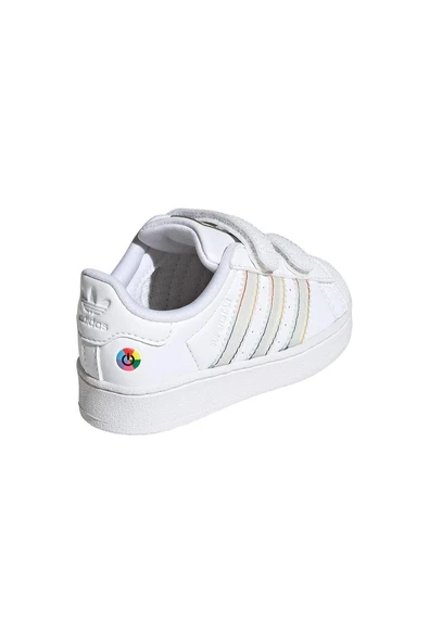 adidas Beyaz Bebek   Sneaker SUPERSTAR LED LIGHTS CF I JI0511 - 7