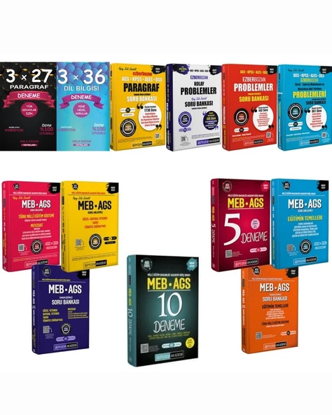 Pegem 2025 MEB AGS Kazandıran Full Set 13 Kitap Pegem + Anla Kazan