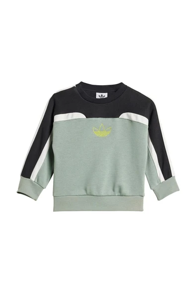 adidas Bebek Yeşil  Eşofman OV CREW SET JC7312 - 8