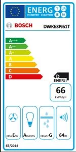 BOSCH DWK63PJ61T EĞİMLİ CAM DAVLUMBAZ SİYAH-INOX - 6
