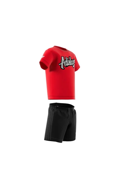 adidas Bebek  Kırmızı  BEBEK ESOFMAN TAKIMI SHORT TEE SET JC9102 - 10