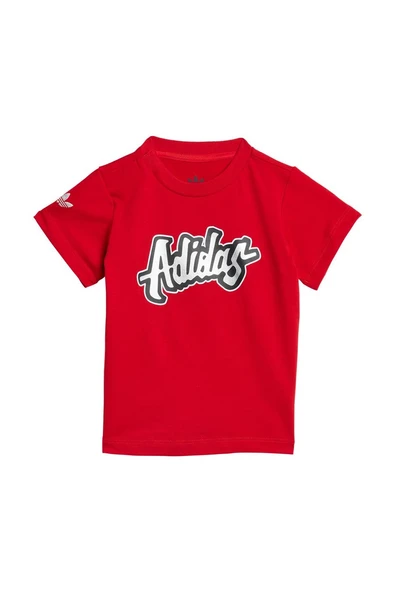adidas Bebek  Kırmızı  BEBEK ESOFMAN TAKIMI SHORT TEE SET JC9102 - 8