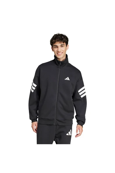 adidas Erkek  Siyah  Ceket M FI 3S TT JD4885 - 2