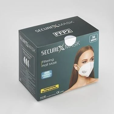 Securex Mask FPP2 Ventilsiz N95 Maske 50 li Paket - 2