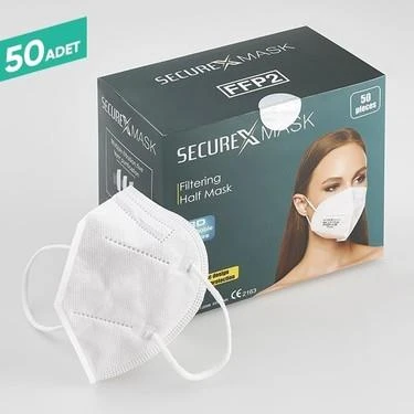 Securex Mask FPP2 Ventilsiz N95 Maske 50 li Paket - 3