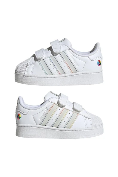 adidas Beyaz Bebek   Sneaker SUPERSTAR LED LIGHTS CF I JI0511 - 11